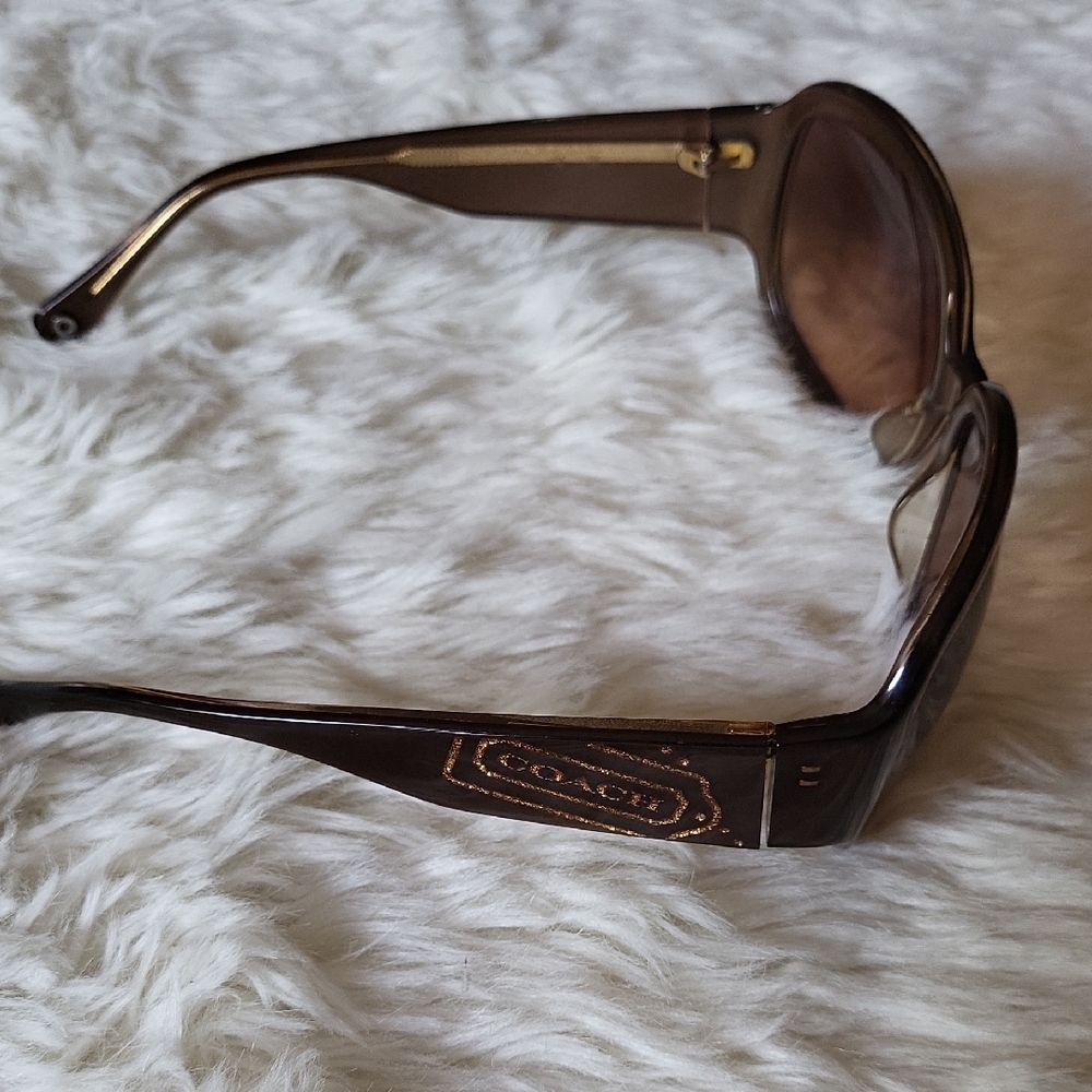 COACH FRAMES ONLY! Brown Oversized Sunglass Frames. - Picture 5 of 12